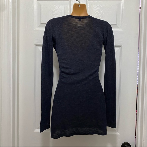 NWOT James Perse Pullover Modal Blend Womens Top Long Sleeve Navy Size 0 (XS) - Picture 4 of 8